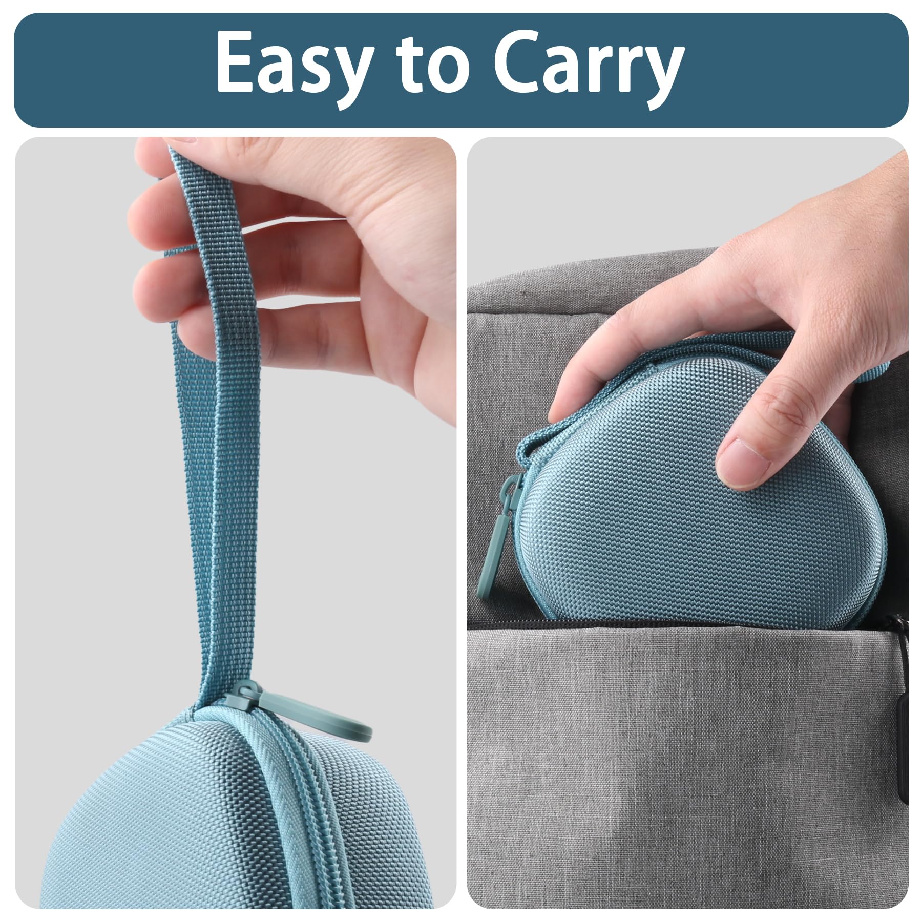 Aenllosi Aenllosi Case for Bose SoundLink Micro Bluetooth Speaker Storage Organizer Stone Blue Case Only - View 7 of 9