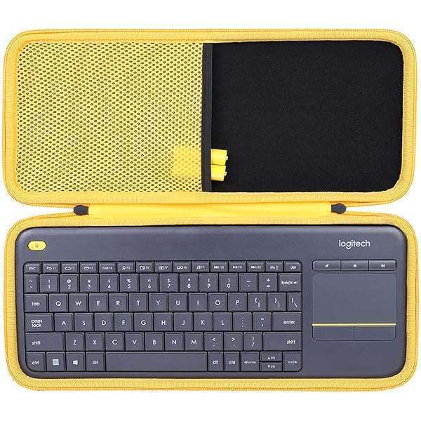 co2CREA Hard Case for Logitech K400 Plus Wireless Touch Keyboard & Touchpad - Durable Protection