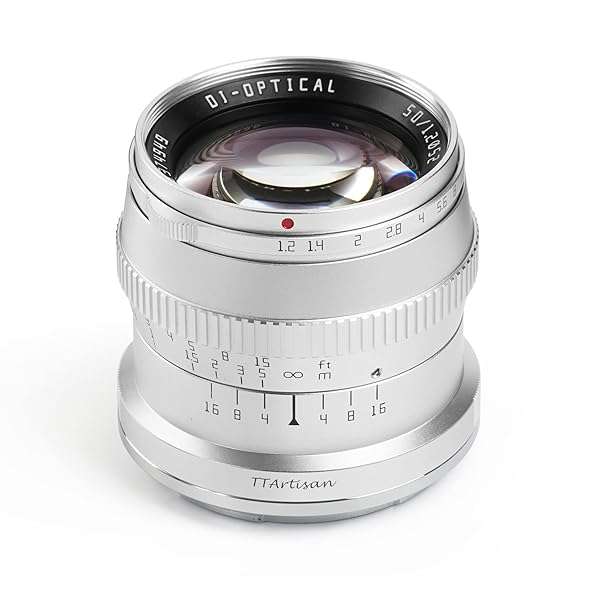 TTARTISAN TTArtisan 50mm F1.2 Manual Focus Lens for Sony E Mount Cameras: A5000 to A6600 & NEX Series