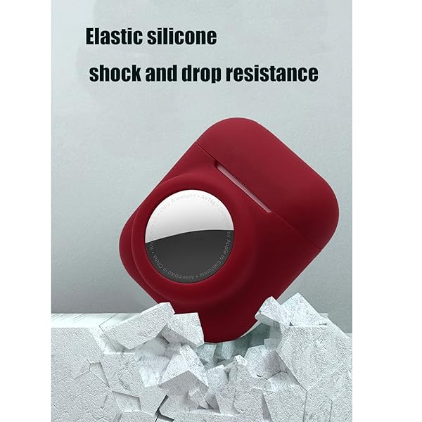 KJGLRSQH Glow in the Dark Airpods 1st 2nd Case with Airtag Holder 2 in 1 Anti-Scratch Anti-Fall Anti-Lost Cover Skin Glow Blue - View 6 of 9