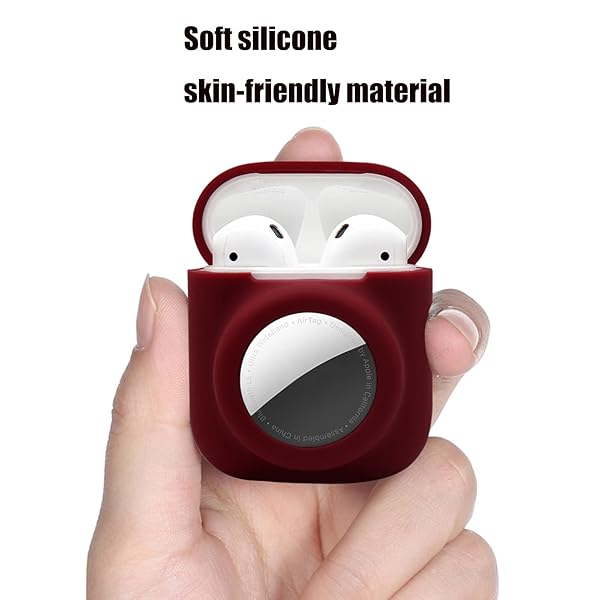 KJGLRSQH Glow in the Dark Airpods 1st 2nd Case with Airtag Holder 2 in 1 Anti-Scratch Anti-Fall Anti-Lost Cover Skin Glow Blue - View 7 of 9