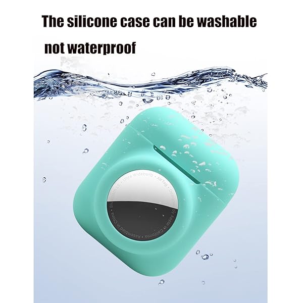 KJGLRSQH Glow in the Dark Airpods 1st 2nd Case with Airtag Holder 2 in 1 Anti-Scratch Anti-Fall Anti-Lost Cover Skin Glow Blue - View 8 of 9