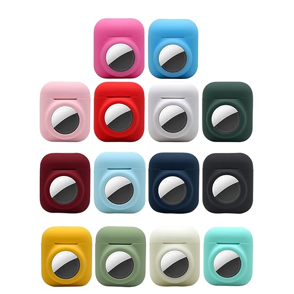 KJGLRSQH Glow in the Dark Airpods 1st 2nd Case with Airtag Holder 2 in 1 Anti-Scratch Anti-Fall Anti-Lost Cover Skin Glow Blue - View 9 of 9