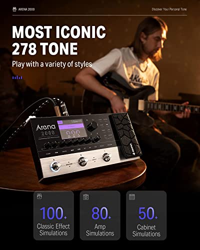 Donner Donner Arena 2000 Guitar Multi-Effects Pedal: 278 Effects, 100 IRs, Looper & More! - View 4 of 9