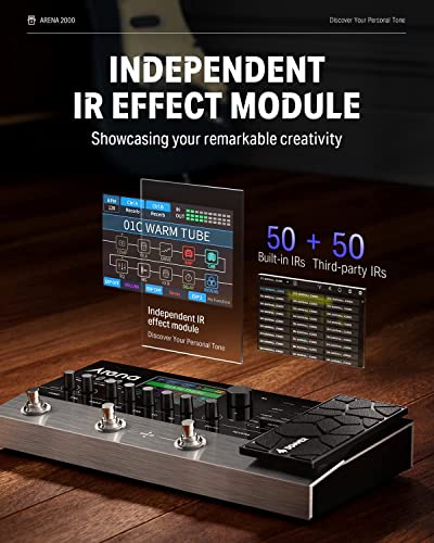 Donner Donner Arena 2000 Guitar Multi-Effects Pedal: 278 Effects, 100 IRs, Looper & More! - View 6 of 9