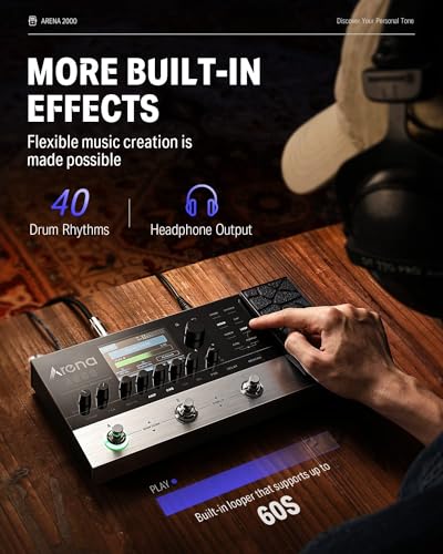 Donner Donner Arena 2000 Guitar Multi-Effects Pedal: 278 Effects, 100 IRs, Looper & More! - View 7 of 9