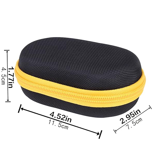 co2CREA co2CREA Hard Case for Logitech POP Wireless Mouse - Black with Inside Blast Yellow | Durable & Stylish Protection - View 8 of 8