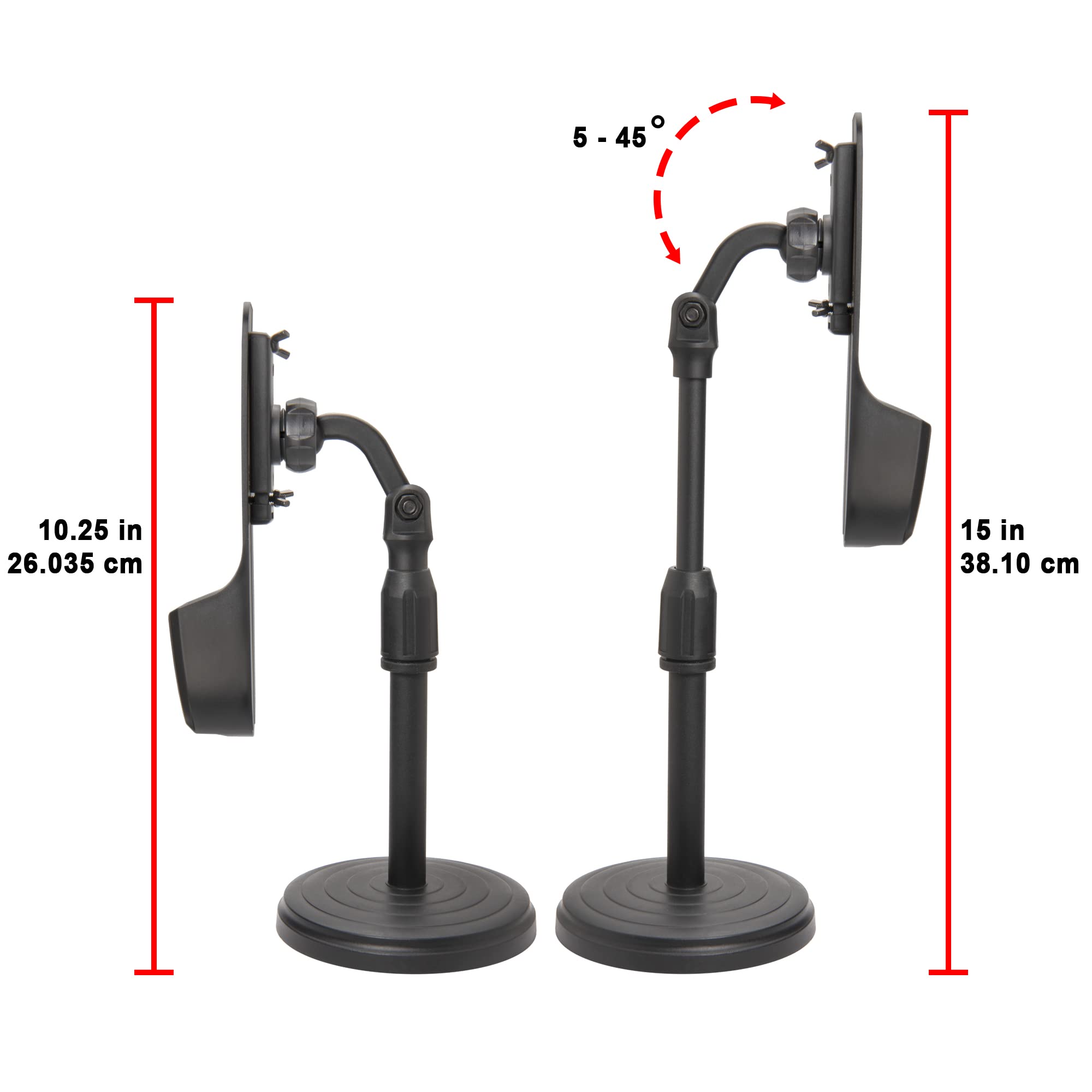 ECS WordUp Telescopic Holder Stand for Nuance PowerMic 4 Philips SpeechMike Microphones SMP4000 SMP4010 LFH3200 LFH3210 LFH3500 LFH3510 SMP3700 SMP3710 SMP3800 - View 6 of 7