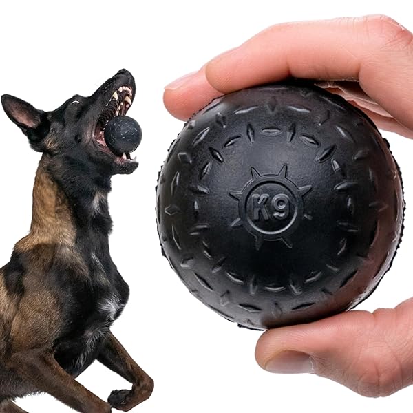 Monster K9 Dog Toys Monster K9 Indestructible Dog Ball for Medium and Large Breeds Ultra Durable Chew and Fetch Toy Lifetime Replacement 2.8in