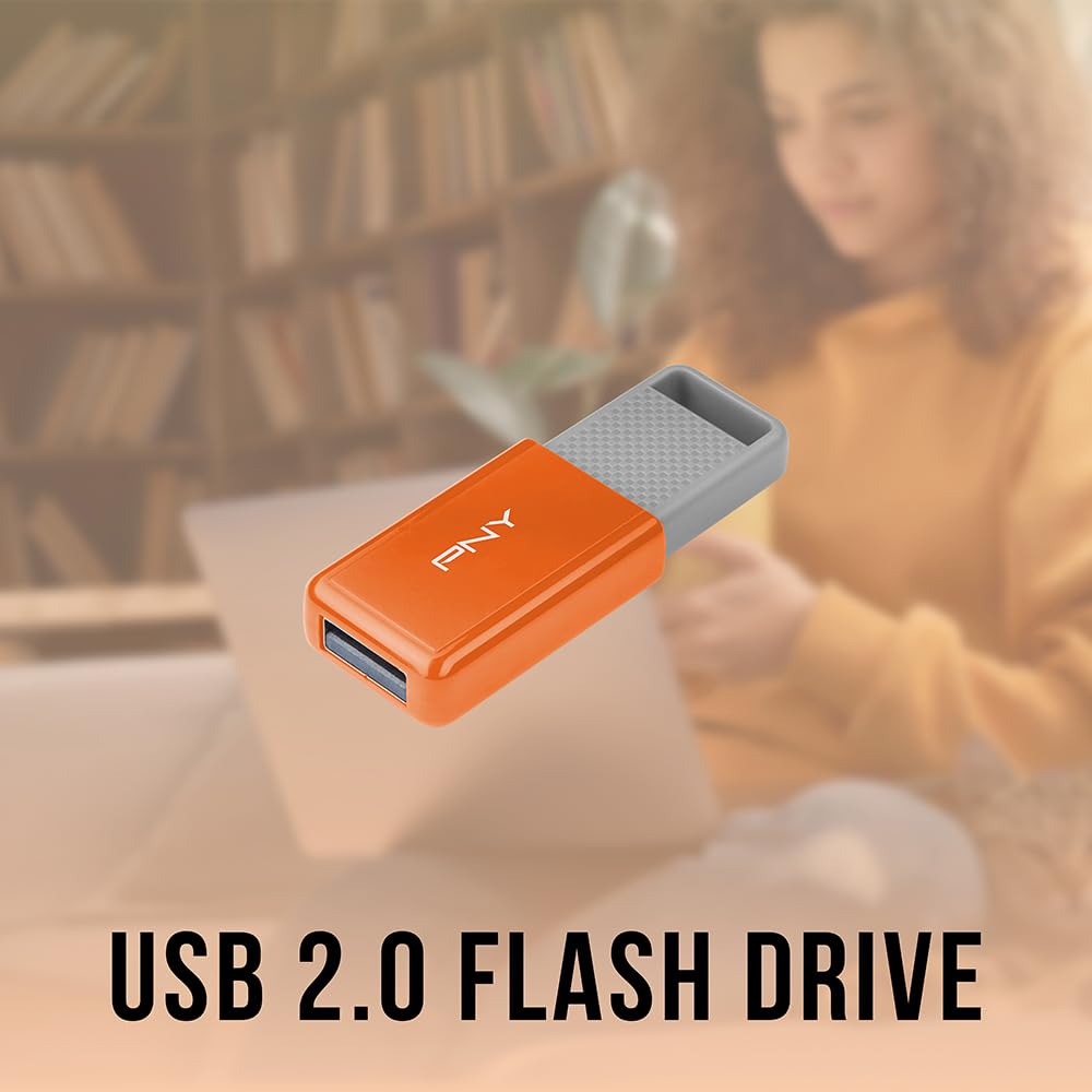 PNY 64GB USB 2.0 Flash Drive 2-Pack High Speed Storage Solution for Easy File Transfer - View 5 of 9