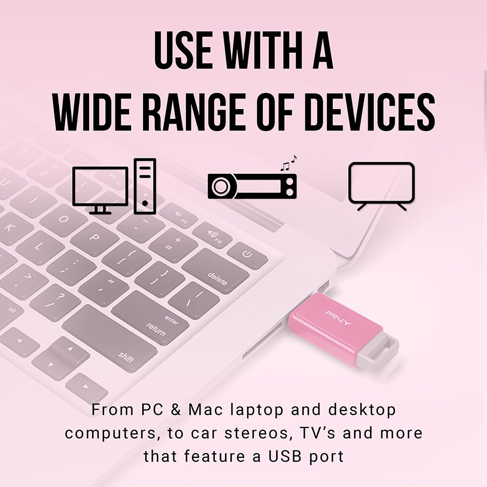 PNY 64GB USB 2.0 Flash Drive 2-Pack High Speed Storage Solution for Easy File Transfer - View 9 of 9