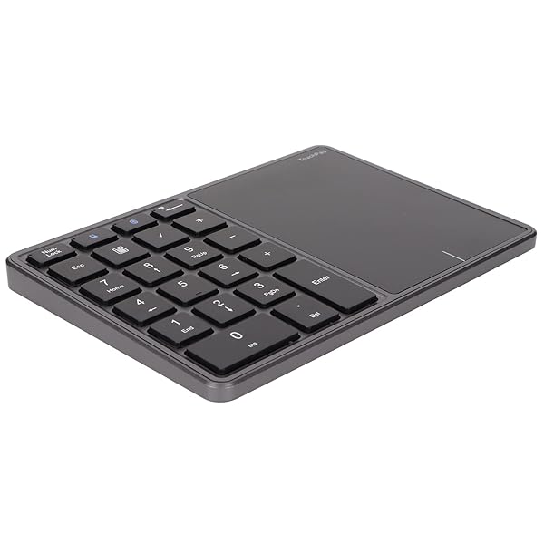 Sanpyl Sanpyl Numeric Keypad 22 Keys 2 in 1 Bluetooth 4.2 Touchpad Type C Charging Financial Accounting Keyboard for Laptop PC Desktop Iron Gray - View 11 of 11