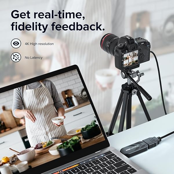 Mwin Cam Link 4K Capture Card: Stream & Record DSLR, Camcorder, Action Cam in 4K/1080p for Gaming, Zoom, OBS on Windows & Mac - View 3 of 8