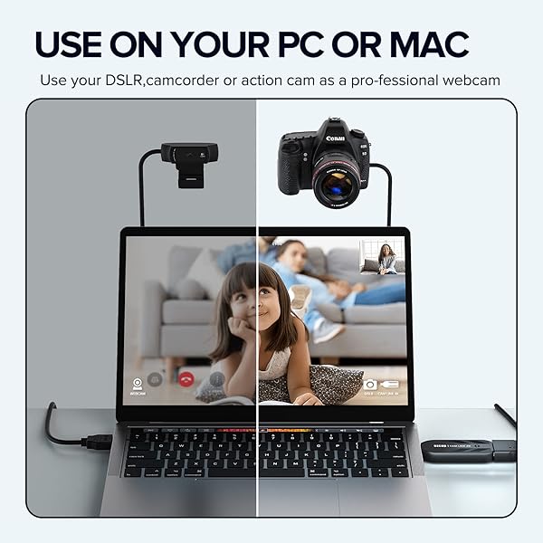 Mwin Cam Link 4K Capture Card: Stream & Record DSLR, Camcorder, Action Cam in 4K/1080p for Gaming, Zoom, OBS on Windows & Mac - View 4 of 8