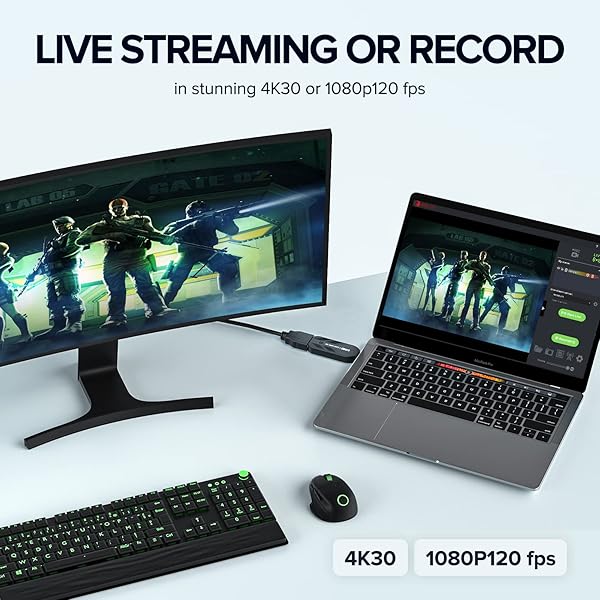 Mwin Cam Link 4K Capture Card: Stream & Record DSLR, Camcorder, Action Cam in 4K/1080p for Gaming, Zoom, OBS on Windows & Mac - View 5 of 8