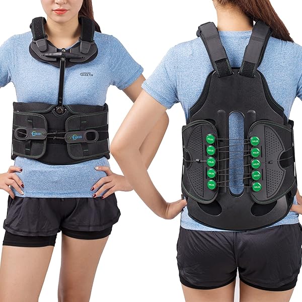 TODDOBRA TODDOBRA TLSO Thoracic Full Back Brace for Men and Women Universal Support for Kyphosis Compression Fractures Osteoporosis and Spine Injuries