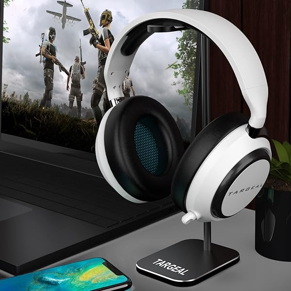 targeal Premium Aluminum Headphone Stand - Gaming Headset Holder for Desk - Perfect Gamer Storage Gift for Men - Sleek Black Design - View 6 of 8