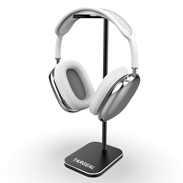 targeal Premium Aluminum Headphone Stand - Gaming Headset Holder for Desk - Perfect Gamer Storage Gift for Men - Sleek Black Design