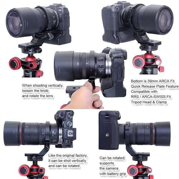 iShoot iShoot Metal Lens Collar for Canon RF 100mm f/2.8L Macro - Arca-Swiss Tripod Mount & Quick Release Plate - View 8 of 9