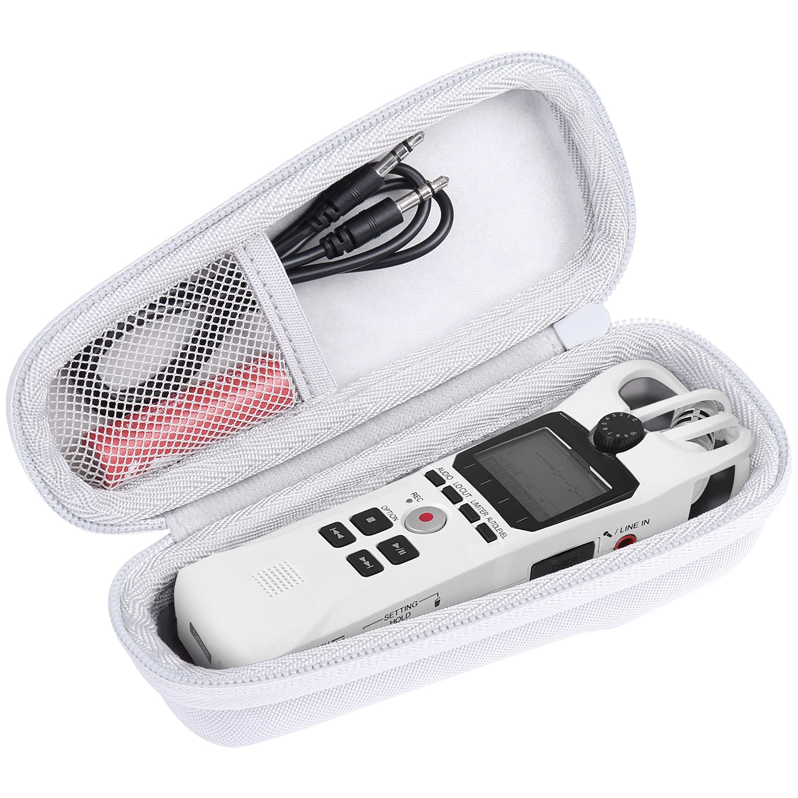 co2CREA for Zoom H1n H1 Digital Handy Recorder Hard Protective Case, Portable Travel Case Replacement (White) - View 2 of 7
