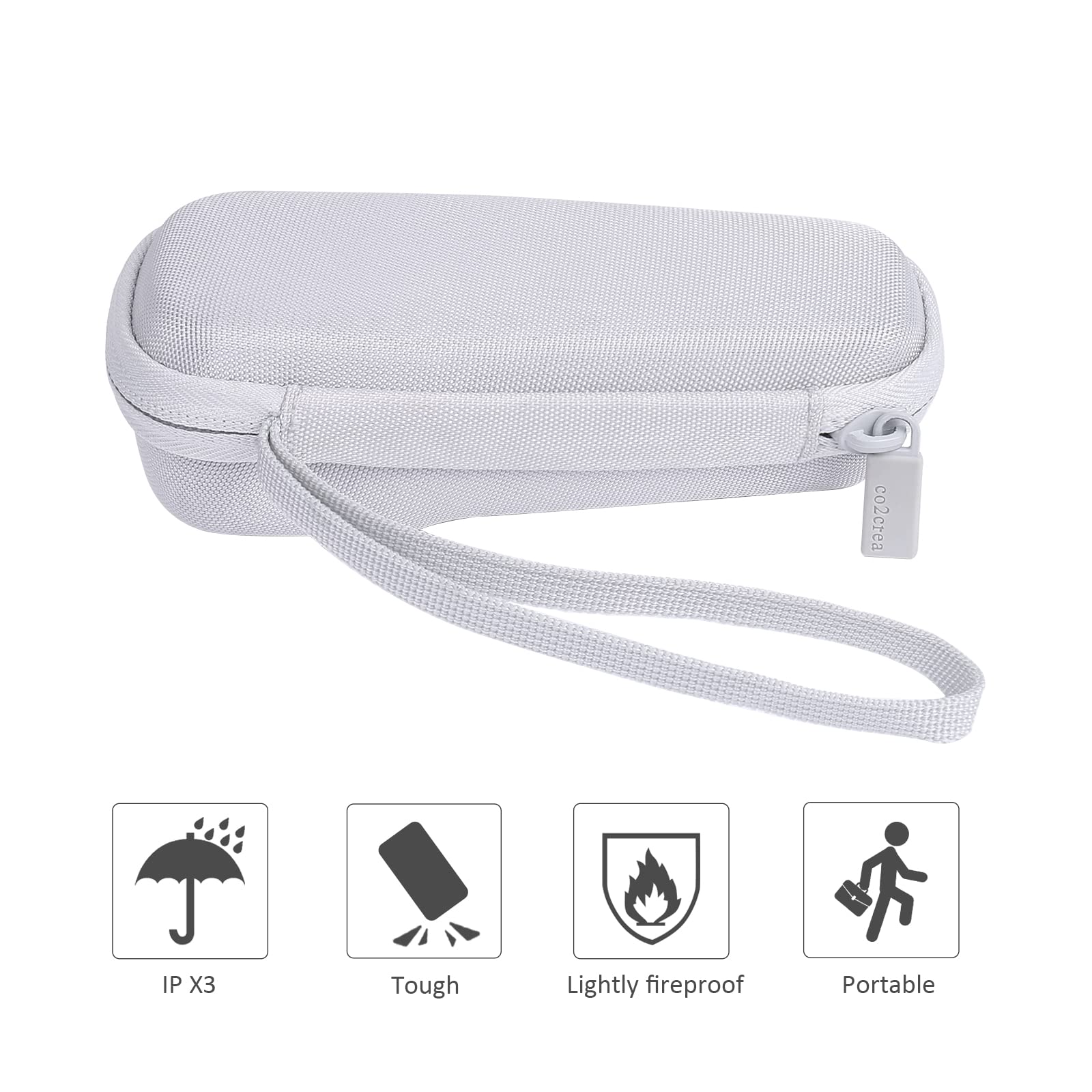 co2CREA for Zoom H1n H1 Digital Handy Recorder Hard Protective Case, Portable Travel Case Replacement (White) - View 5 of 7