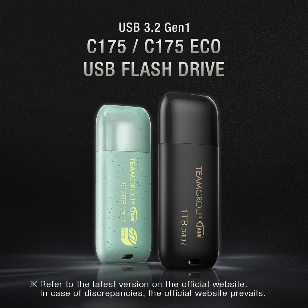 TEAMGROUP TEAMGROUP C175 32GB USB 3.2 Flash Drive 50 Pack External Storage for Computer Laptop Matte Black - View 2 of 9