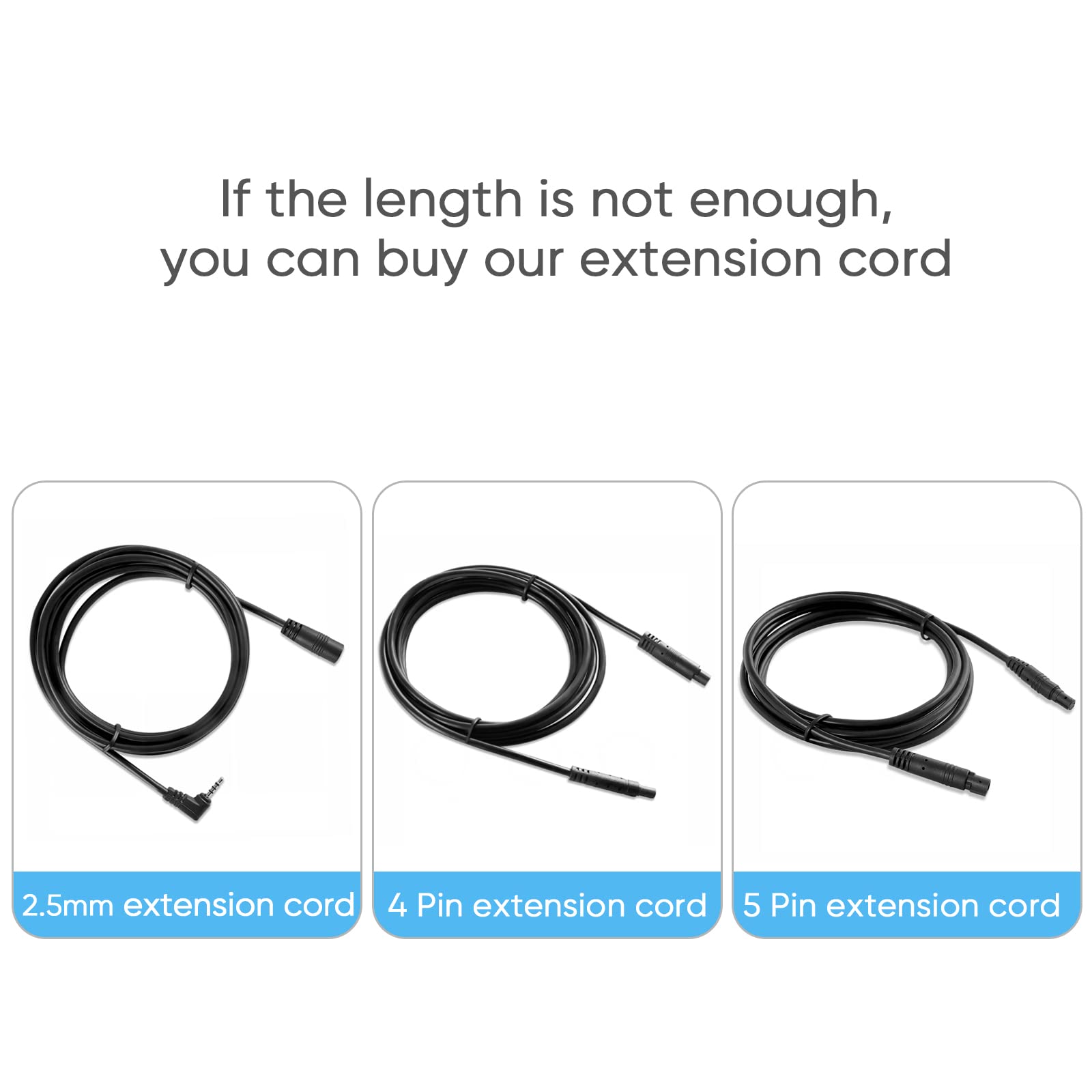 Pixelman Dash Cam Rear Camera Cable 23 Ft 5-Pin to 2.5mm Male Plug Wire for Car Recorder and Backup for Pickup Trucks RV SUV Bus - View 7 of 7