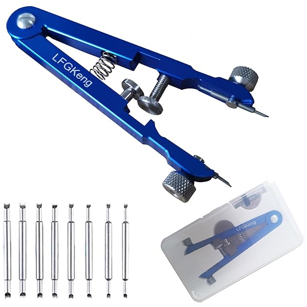 LFGKeng LFGKeng Watch Spring Bar Plier Tool Kit with Alloy Steel Pins for Easy Watch Band Removal and Repair in Blue