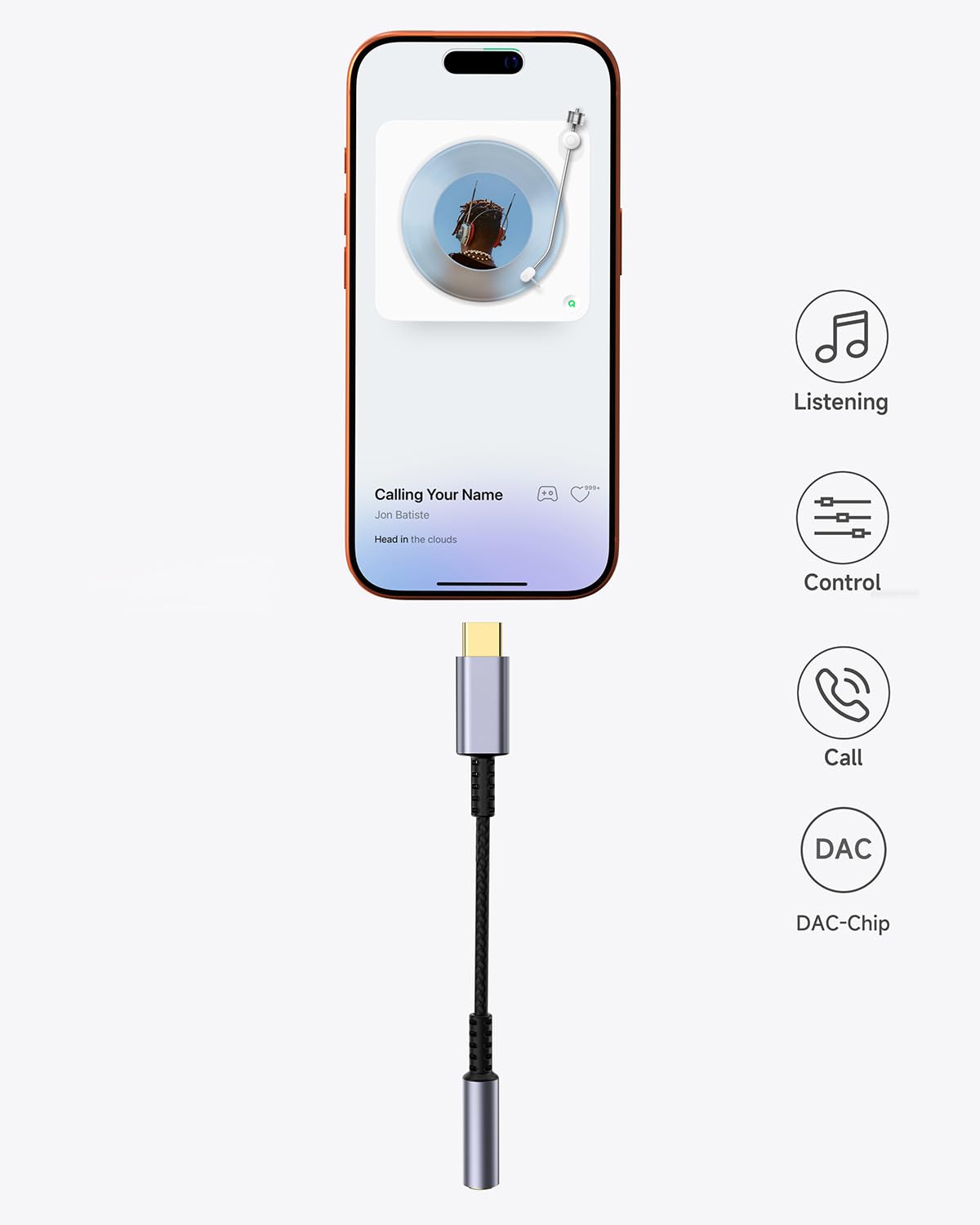 LERTOSEN 2 Pack USB C to 3.5mm Headphone Jack Adapter HiFi Audio Dongle Compatible with iPhone 16 15 Pro Max Samsung S25 S24 S23 iPad Pro Pixel MacBook - View 2 of 7