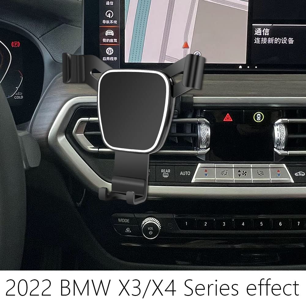 LUNQIN Car Phone Holder for 2022-2024 BMW X3 X3M X4 X4M M40i Auto Accessories Navigation Mobile Cell Phone Mount - View 2 of 6
