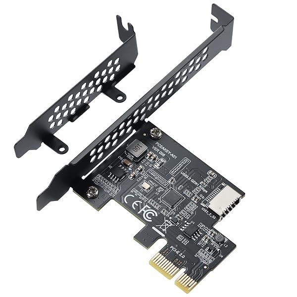 BEYIMEI BEYIMEI PCI-E 1X to USB 3.2 Gen 1 Expansion Card with Type-C Front Panel for Desktop PC
