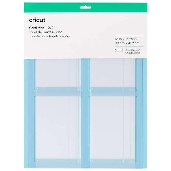 Cricut Reusable Cricut Card Mat 2x2: Create 4 Cards at Once - Perfect for Bulk Card Making with Maker & Explore