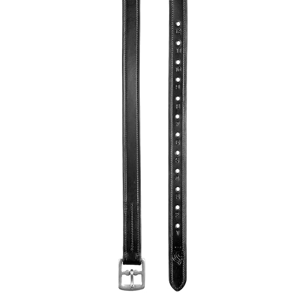 Equinavia "Equinavia Saga Non-Stretch Dressage Stirrup Leathers - Black 54" | Durable & Stylish Riding Gear"