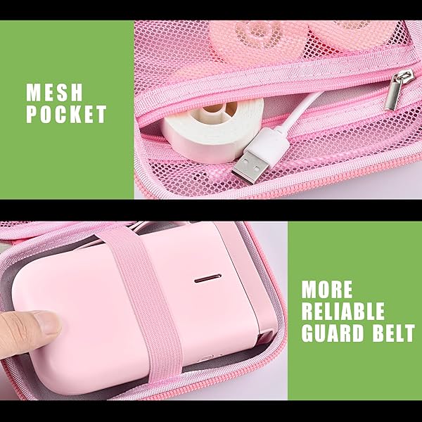 ALKOO ALKOO Case for NIIMBOT D11 & Phomemo D30 - Storage Bag for Canon Ivy, HP Sprocket Mini Printer & Label Accessories - View 4 of 8