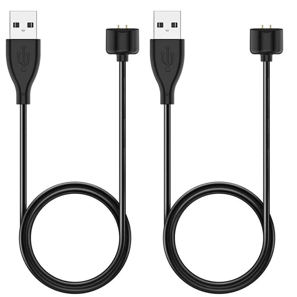 Emilydeals 2-Pack USB Charger for Amazfit Band 5 Xiaomi Mi Band 7 6 5 Activity Tracker Replacement Magnetic Cable 50cm 1.6ft