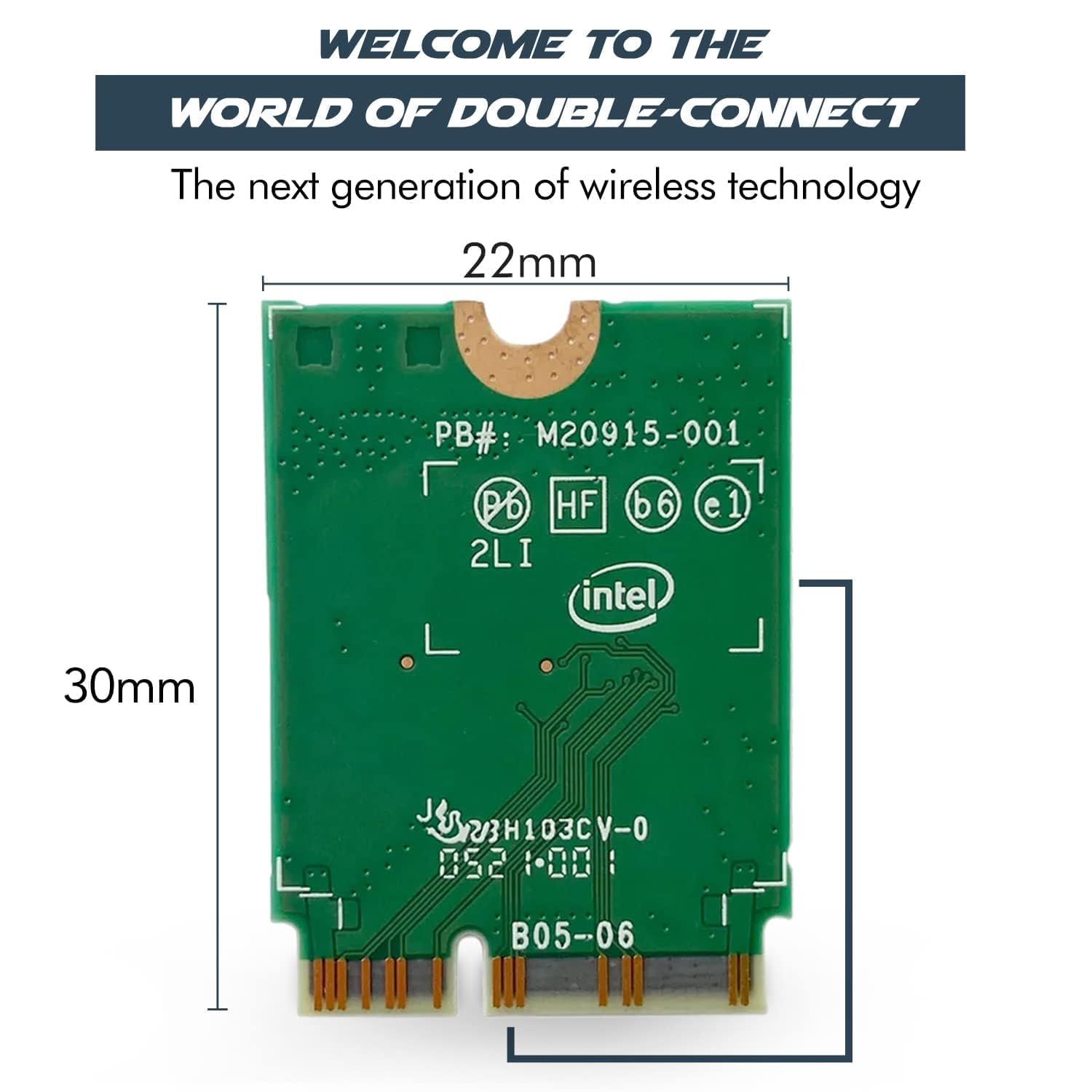 HighZer0 Electronics HighZer0 AX411 WiFi 6E Card: Tri-Band 3.0 Gbps, Bluetooth 5.3, Intel 12th Gen Compatible for PC - View 2 of 9