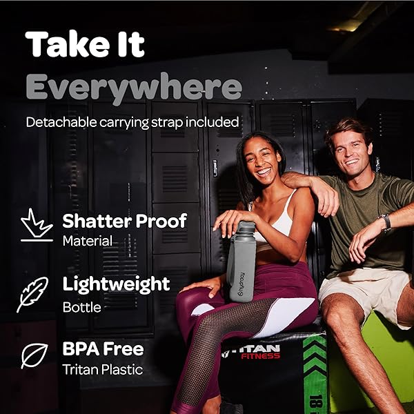 Hydracy Hydracy 32 Oz Motivational Water Bottle with Time Markers & Straw - BPA Free, Leak Proof Gym Bottle for Fitness & Outdoors - View 4 of 9