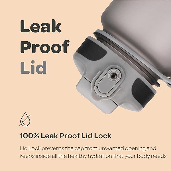 Hydracy Hydracy 32 Oz Motivational Water Bottle with Time Markers & Straw - BPA Free, Leak Proof Gym Bottle for Fitness & Outdoors - View 5 of 9