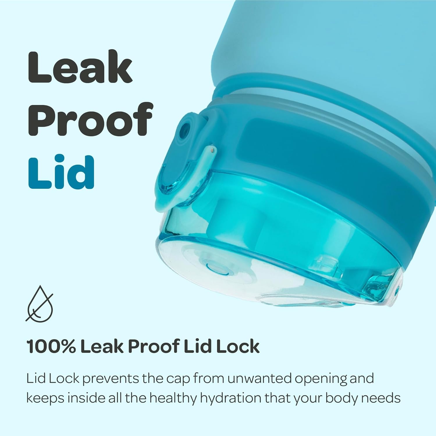 Hydracy Stay Hydrated: Hydracy 32 Oz Motivational Water Bottle with Time Markers & Straw - BPA Free, Leak Proof, Perfect for Fitness & Outdoors - View 4 of 9