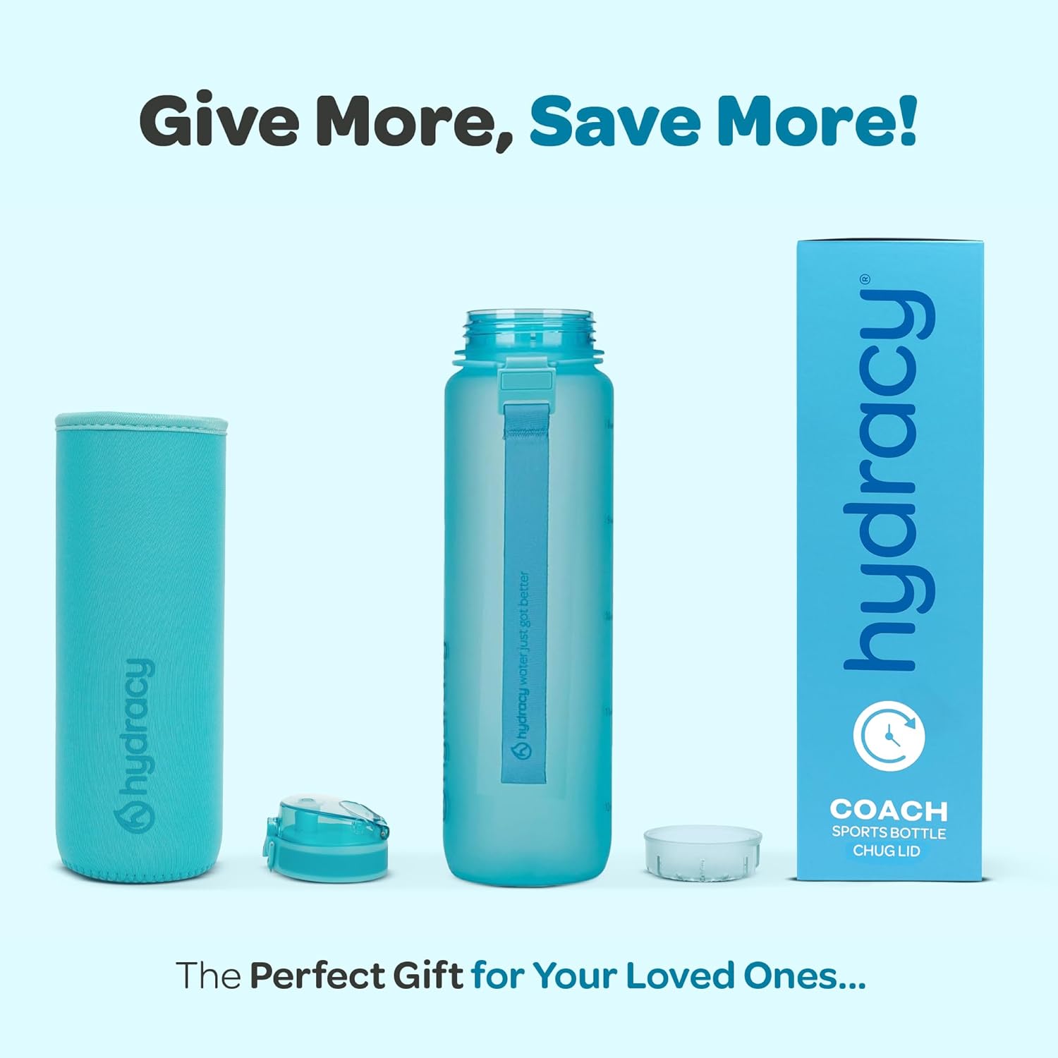 Hydracy Stay Hydrated: Hydracy 32 Oz Motivational Water Bottle with Time Markers & Straw - BPA Free, Leak Proof, Perfect for Fitness & Outdoors - View 6 of 9