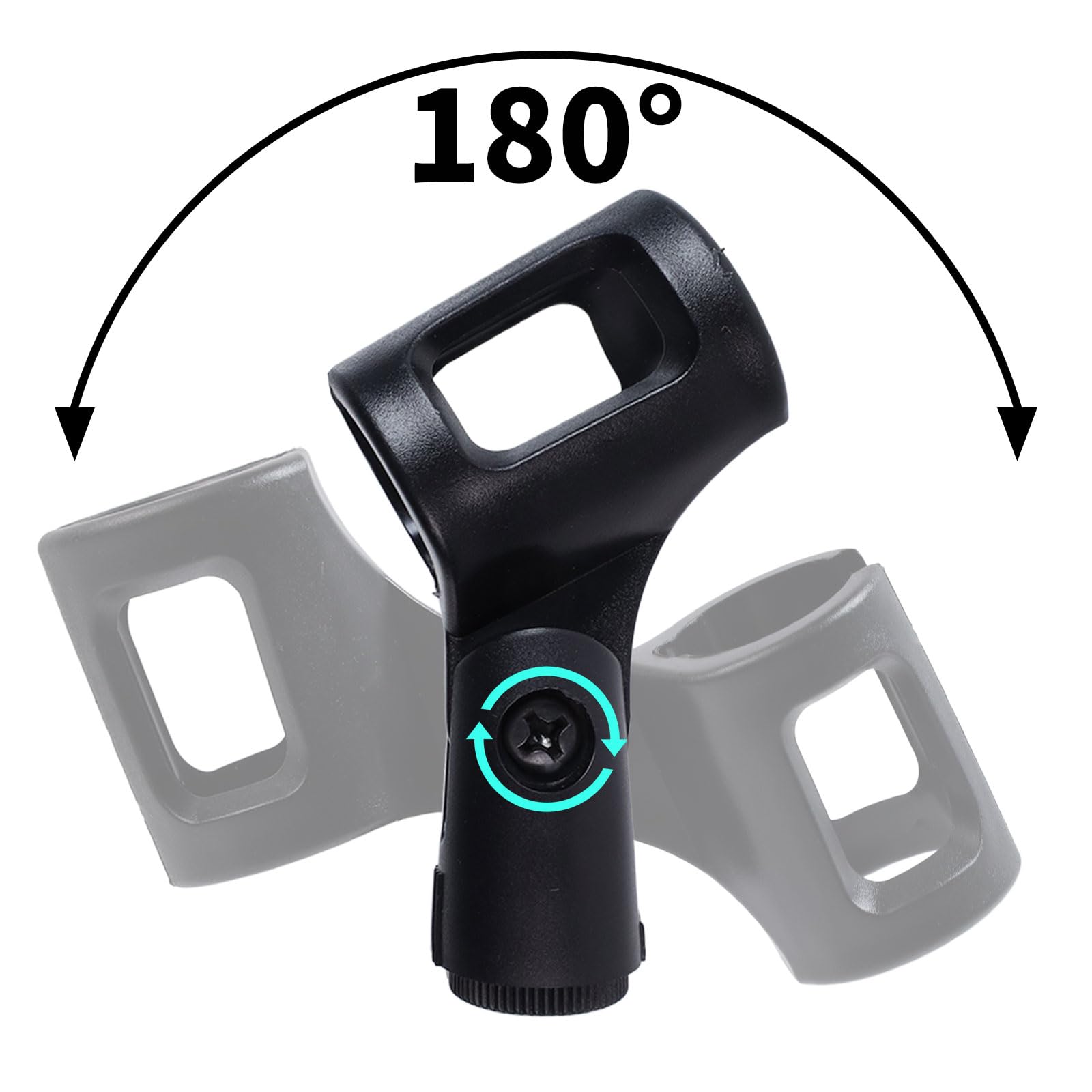 Pastlla 4Pcs Flexible Microphone Clip Adjustable Angle Handheld Wireless Mic Holder Inner Diameter 30-50mm - View 3 of 9