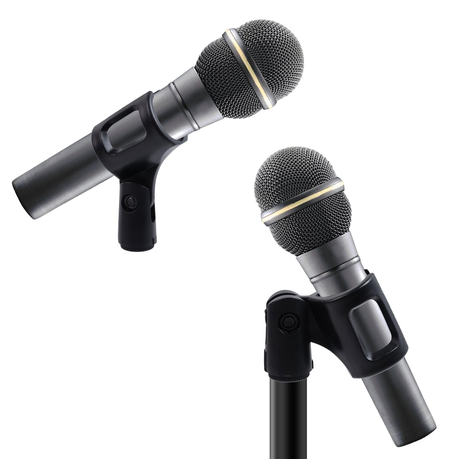 Pastlla 4Pcs Flexible Microphone Clip Adjustable Angle Handheld Wireless Mic Holder Inner Diameter 30-50mm - View 5 of 9