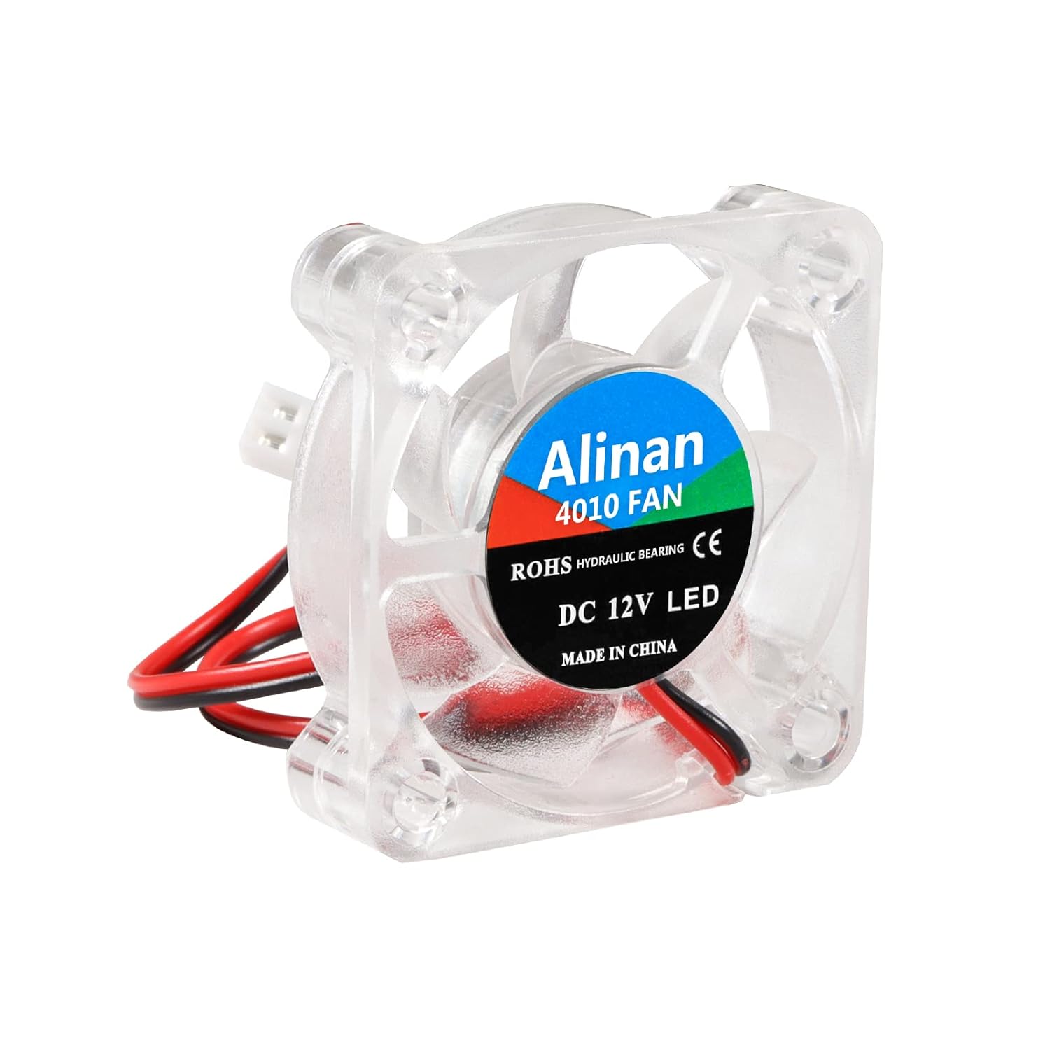 Alinan Alinan 6pcs 4010 12V Color LED Mini Brushless Cooling Fan for 3D Printer PC Case CPU 40x40x10MM 0.05A - View 2 of 7