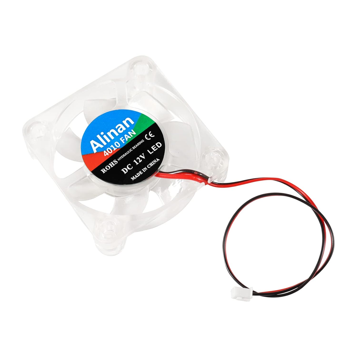 Alinan Alinan 6pcs 4010 12V Color LED Mini Brushless Cooling Fan for 3D Printer PC Case CPU 40x40x10MM 0.05A - View 6 of 7