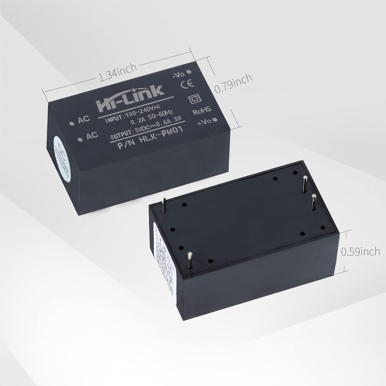 EC Buying EC Buying Mini Step-Down Power Supply Intelligent Home Switching DC Power Module 220V to 5V HLK PM01 AC DC Converter 3PCS - View 5 of 7