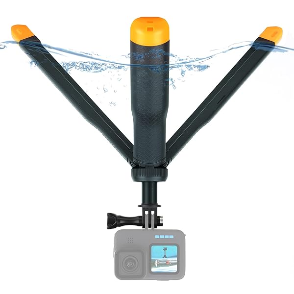 SOONSUN SOONSUN 4-in-1 Floating Selfie Stick & Tripod for GoPro Hero 13-4, AKASO, SJCAM - Waterproof Monopod for Action Cameras - View 2 of 7
