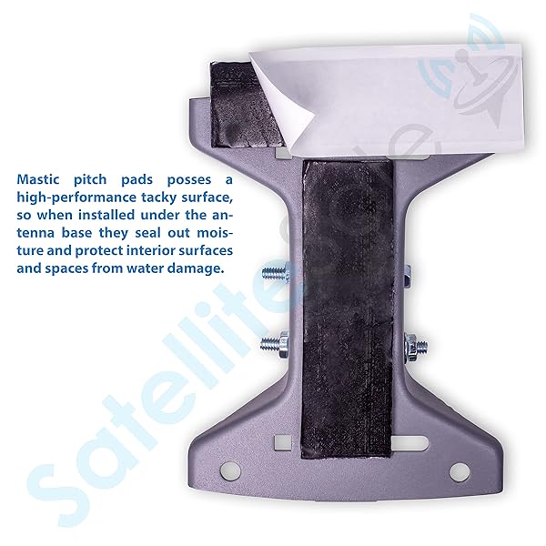 SatelliteSale "Adjustable SatelliteSale Universal 2 Support Arms: 19" & 33" Telescopic Monopoles with Screws & Mastic Pitch Pads" - View 10 of 10