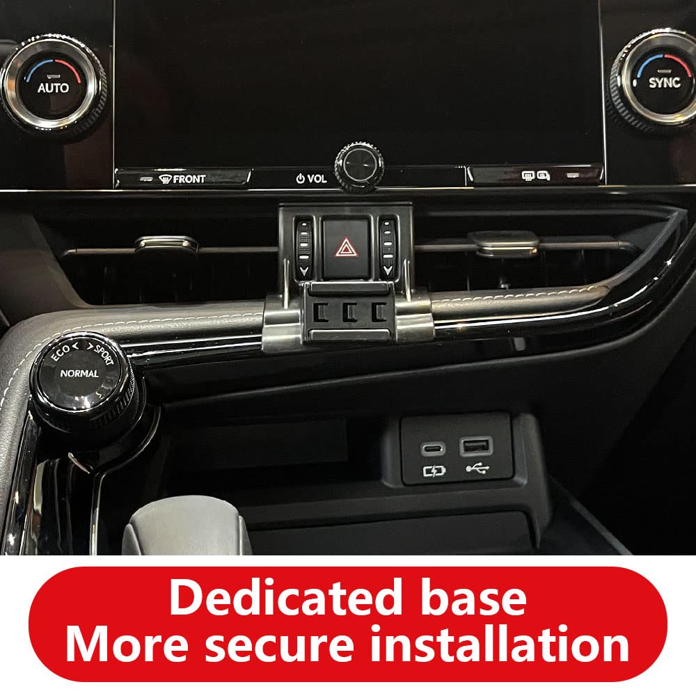 LUNQIN Car Phone Holder for Lexus NX 350 350h 250 450h SUV Auto Accessories Navigation Bracket Mobile Cell Phone Mount 2022 2023 2024 2025 - View 4 of 6