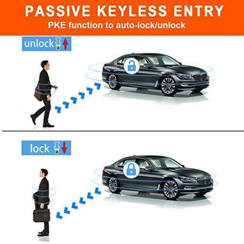 BANVIE Top PKE Passive Keyless Entry Car Alarm System with Push to Start Ignition & Remote Start - Secure Your Vehicle Today! - View 6 of 8