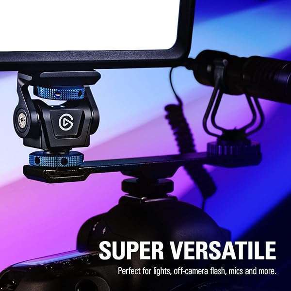 Elgato Elgato Cold Shoe â€“ Adjustable Â¼ inch Thread Mount for Lights, Off-Camera Flash, Microphones, Compatible with Key Light Mini, Light Stands, tripods, Perfect for Photo and Video Studio Production - View 4 of 9